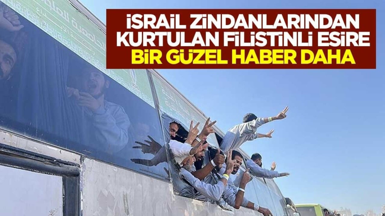 İsrail zindanlarından kurtulan Filistinli esire bir güzel haber daha