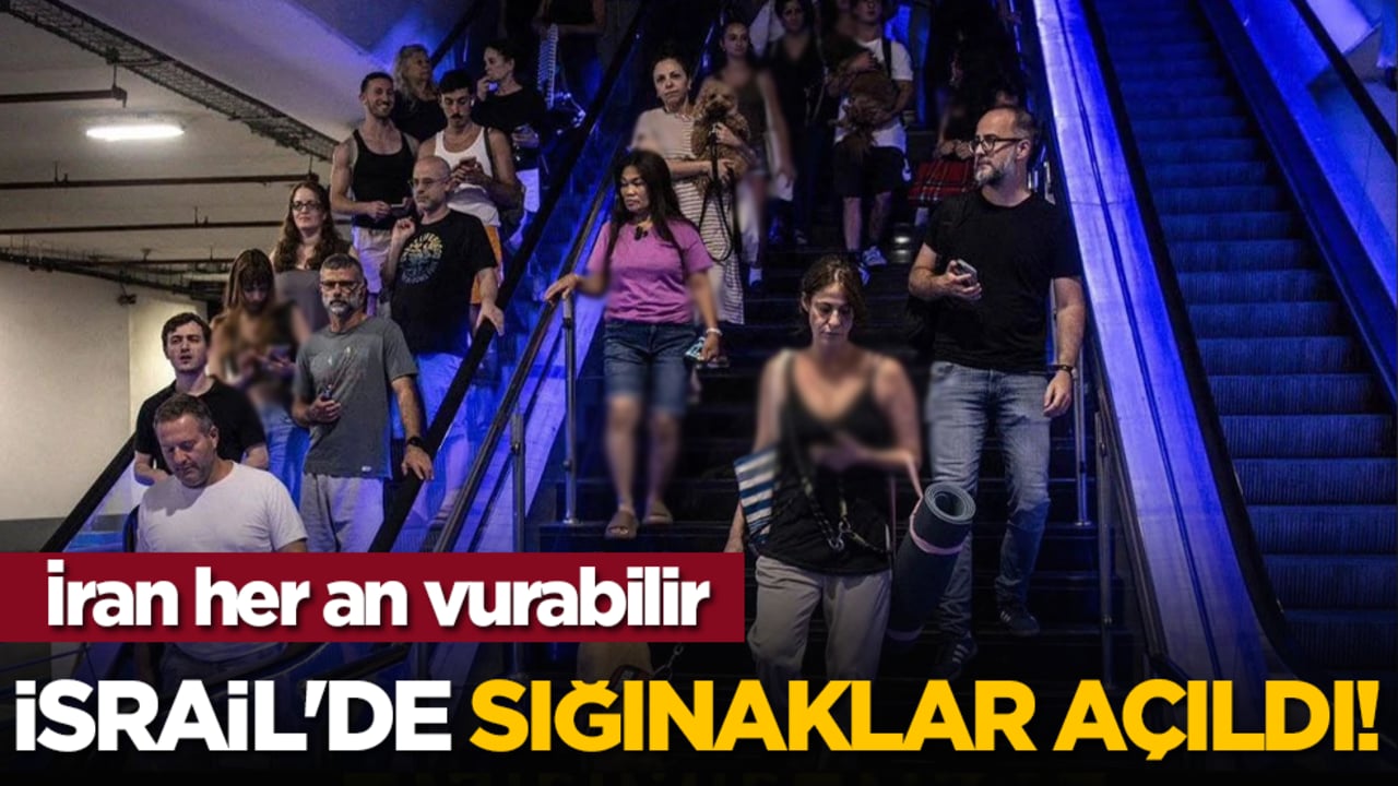 İsrail'de sığınaklar açıldı! İran her an vurabilir