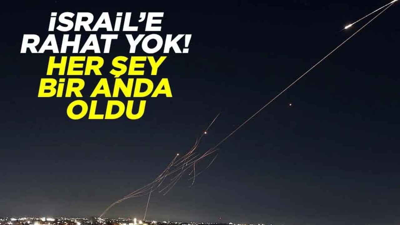 İsrail’e rahat yok! Her şey bir anda oldu