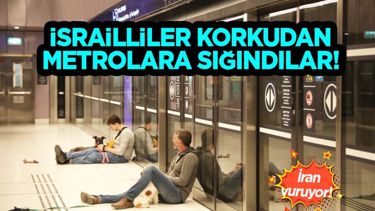 İsrailliler korkudan metrolara sığınmaya başladı! ABD ve İsrail'in saldırılarına İran karşılık verdi...