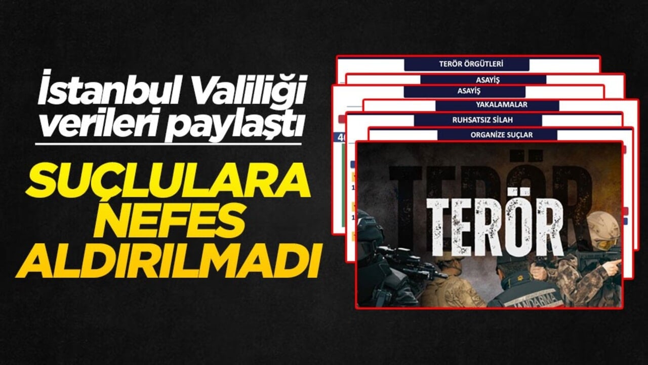 İstanbul Valiliği verileri paylaştı: Suçlulara nefes aldırılmadı