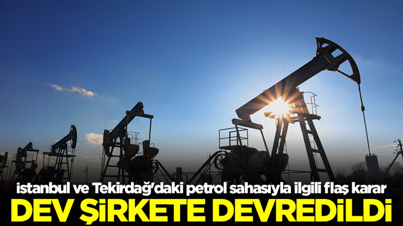 İstanbul ve Tekirdağ'daki petrol sahasıyla ilgili beklenmedik karar! Dev şirkete devredildi