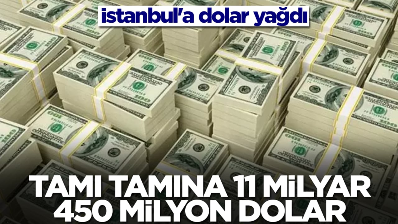 İstanbul'a dolar yağdı: Tamı tamına 11 milyar 450 milyon dolar