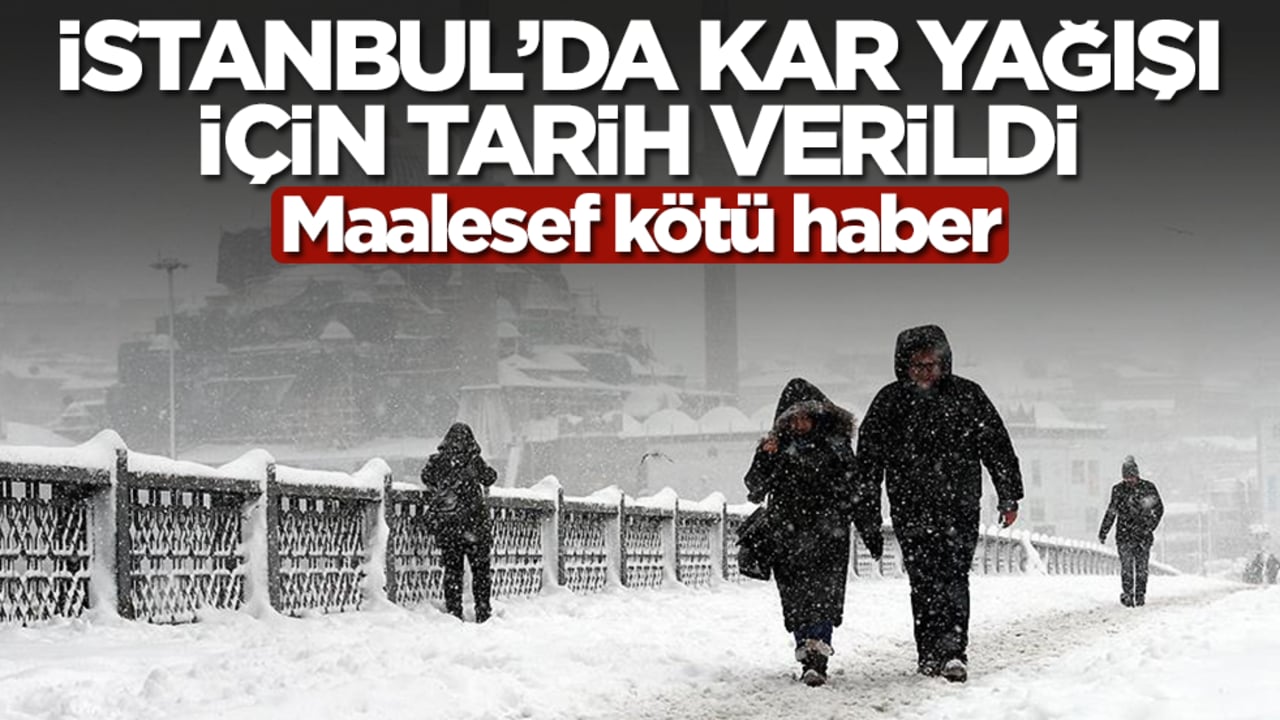 İstanbul'da kar yağışı için tarih verildi! Maalesef kötü haber