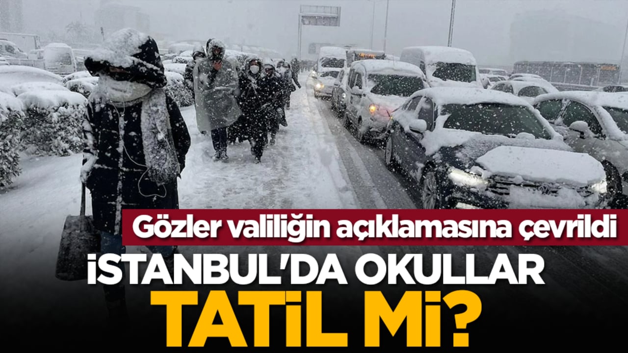 İstanbul'da okullar tatil mi? Gözler valiliğin açıklamasına çevrildi
