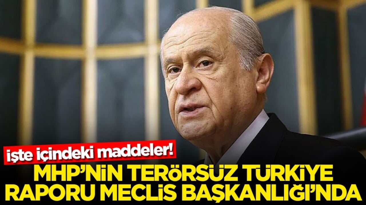 İşte içindeki maddeler! MHP'nin Terörsüz Türkiye raporu Meclis Başkanlığı'nda