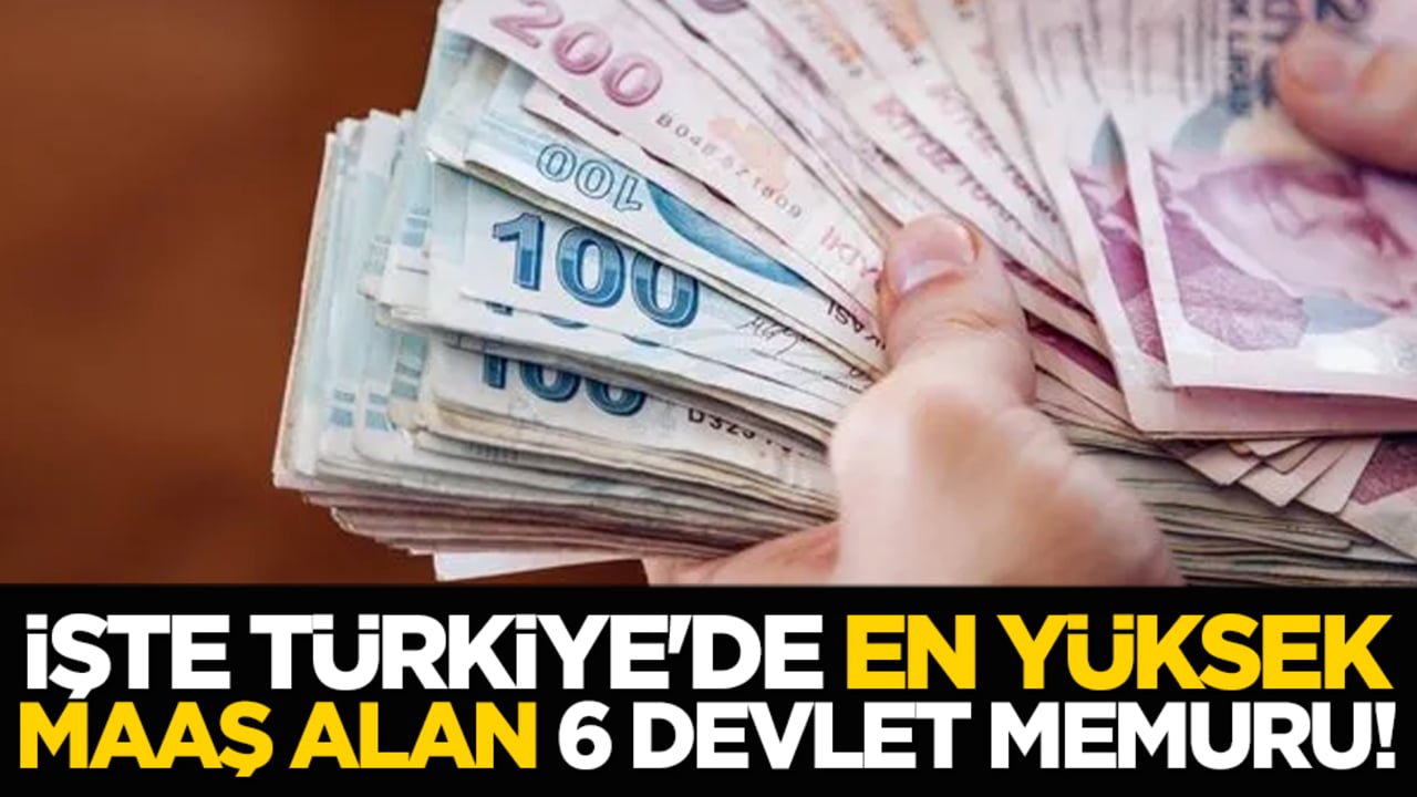 İşte Türkiye'de en yüksek maaş alan 6 devlet memuru!