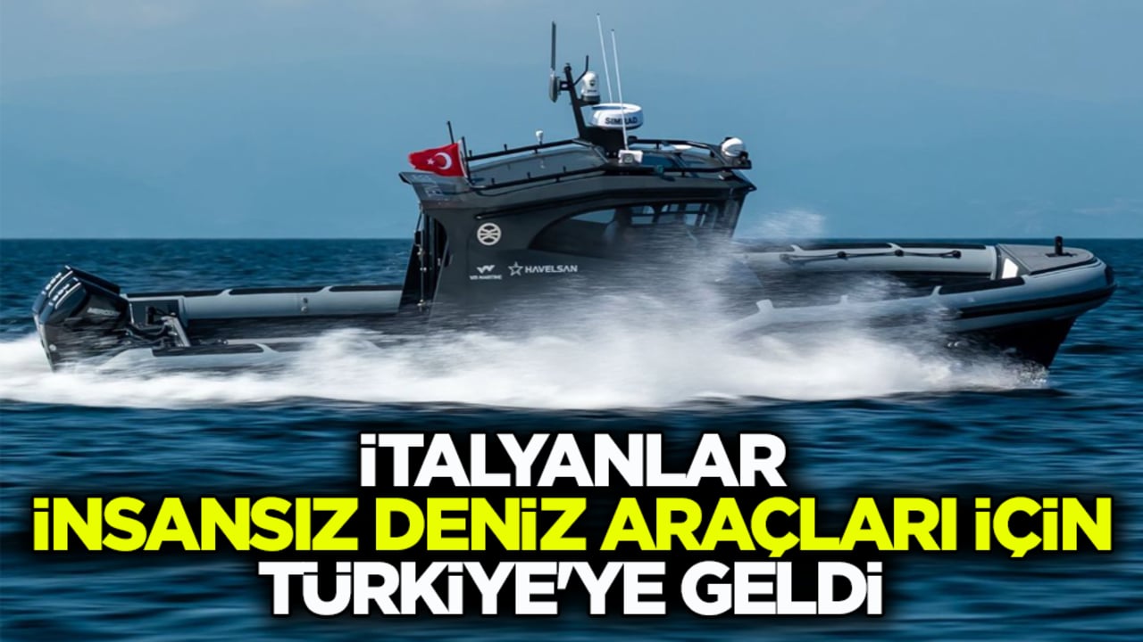 İtalyanlar insansız deniz araçları için Türkiye'ye geldi