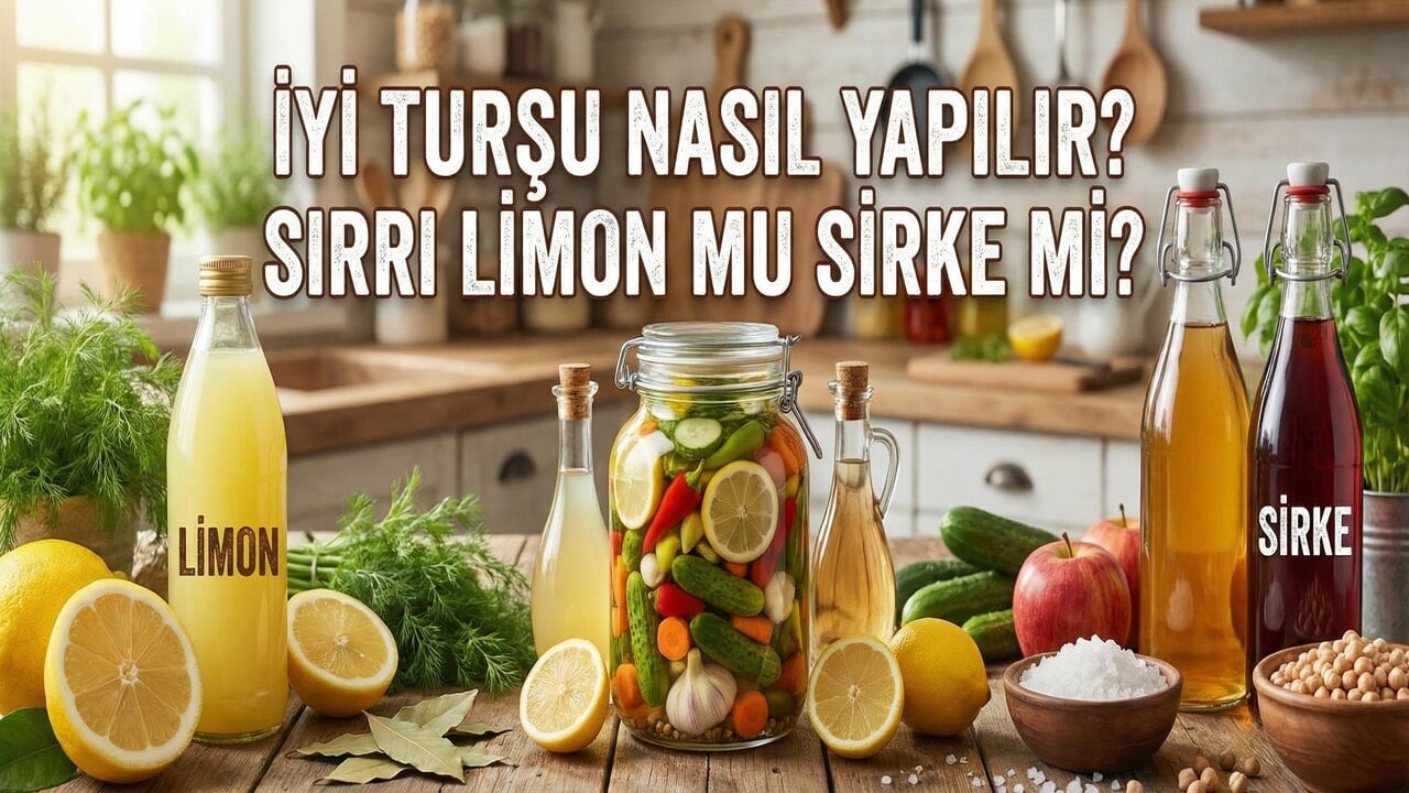 İyi turşu nasıl yapılır? Sırrı limon mu sirke mi?