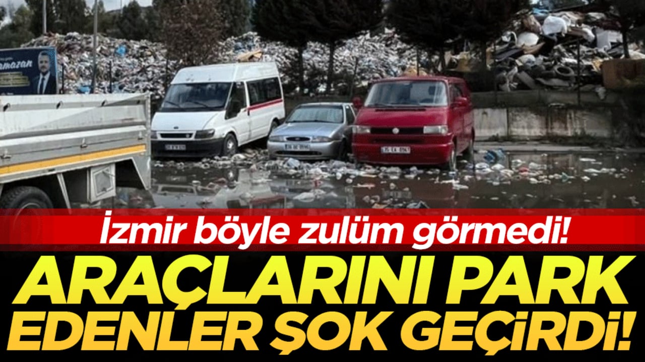 İzmir böyle zulüm görmedi: Arabalarını park edenler şok geçirdi!