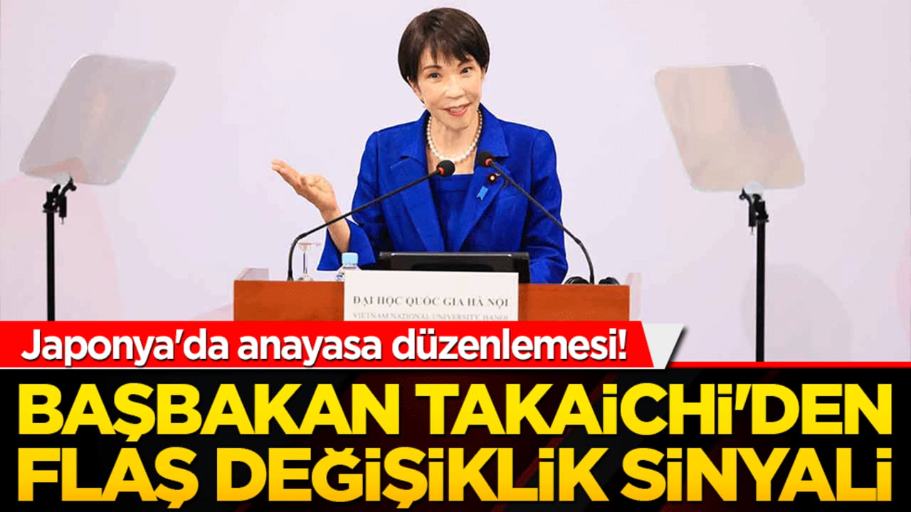 Japonya'da anayasa depremi! Başbakan Takaichi'den flaş değişiklik sinyali!