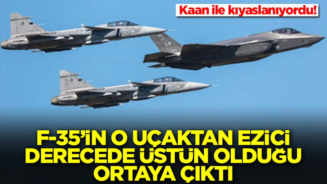 Kaan ile kıyaslanıyordu! F-35'in o uçaktan ezici derecede üstün olduğu ortaya çıktı