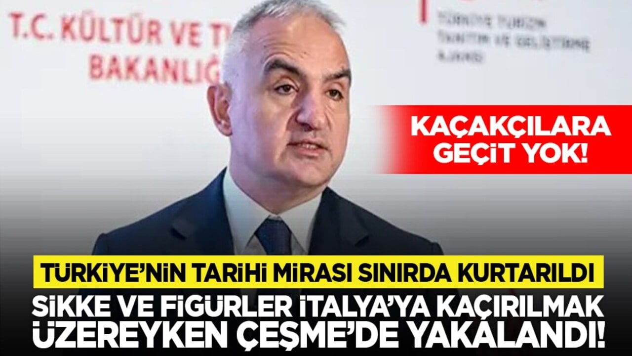 Kaçakçılara geçit yok! Türkiye’nin tarihi mirası sınırda kurtarıldı: Sikke ve figürler İtalya’ya kaçırılmak üzereyken Çeşme’de yakalandı!