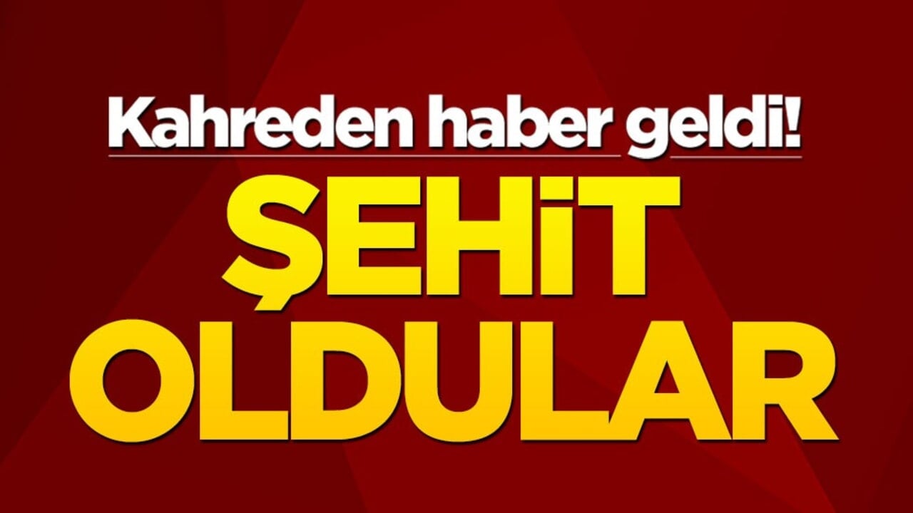 Kahreden haber geldi! Şehit oldular