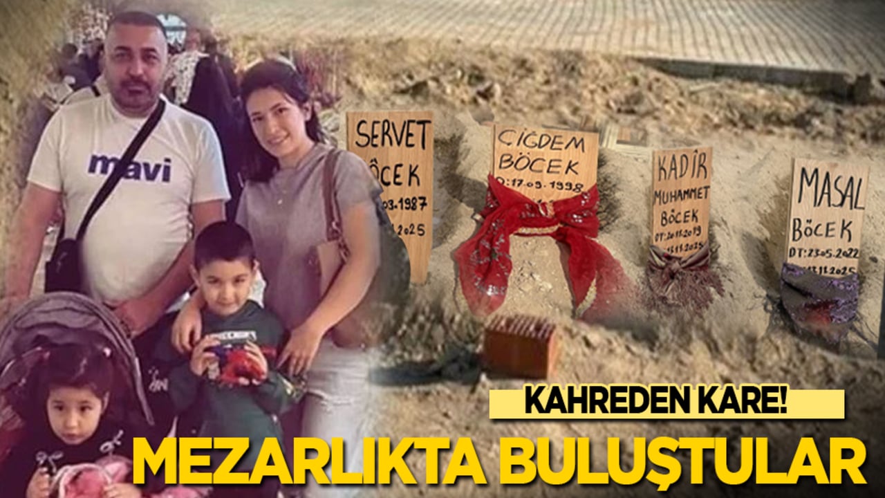 Kahreden kare! Mezarlıkta buluştular!