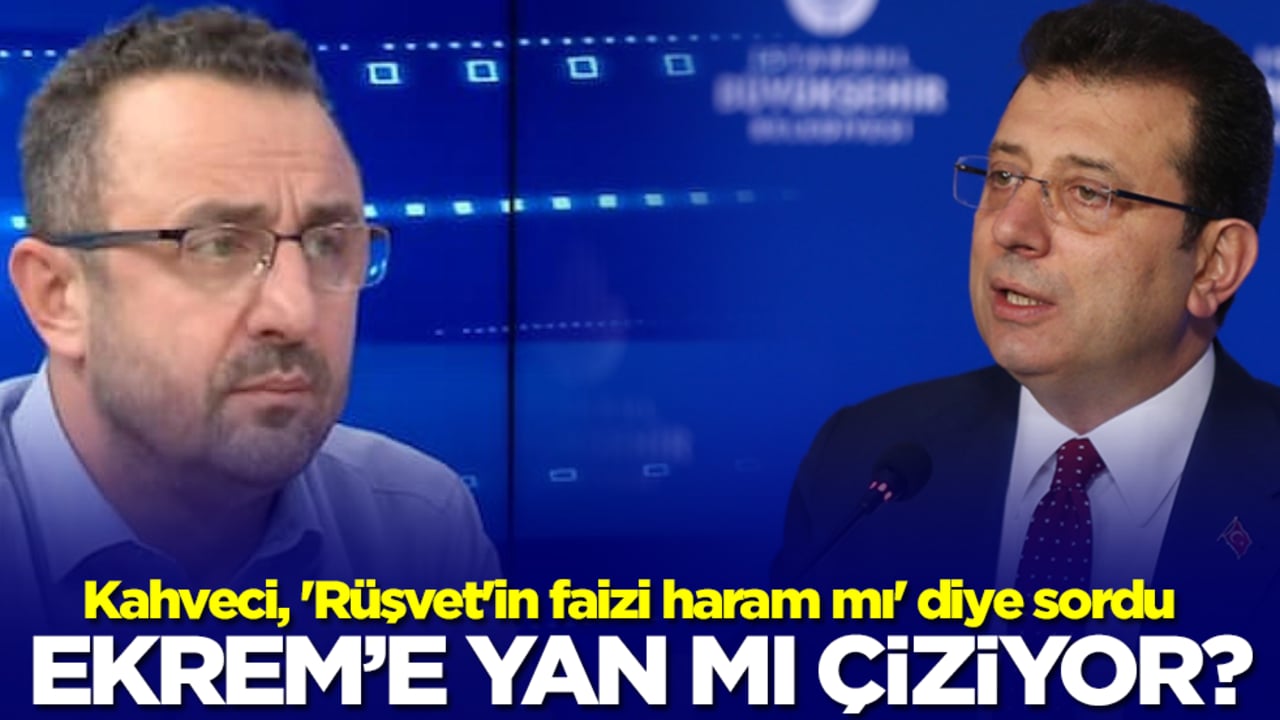 Kahveci, 'Rüşvet'in faizi haram mı' diye sordu.. Ekrem'e yan mı çiziyor?