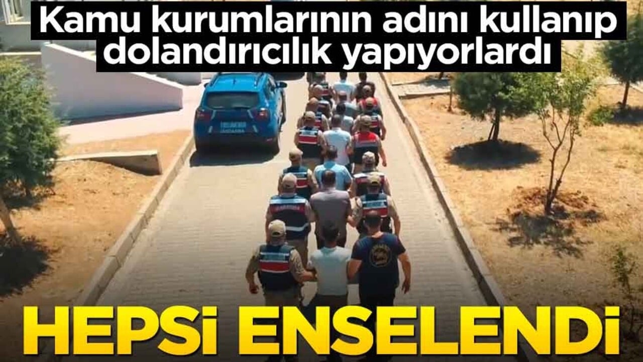 Kamu kurumlarının adını kullanıp dolandırıyorlardı... Yakalandılar!