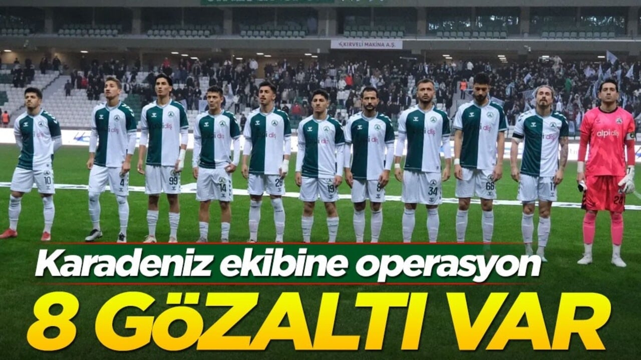 Karadeniz ekibine operasyon! 8 gözaltı var