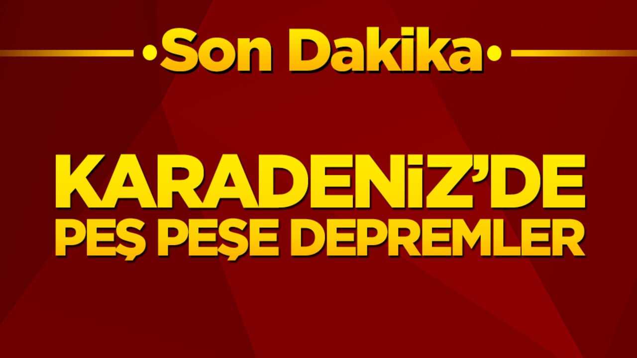 Karadeniz sallanmaya devam ediyor! Sabahki sarsıntının ardından bir büyük deprem daha meydana geldi!