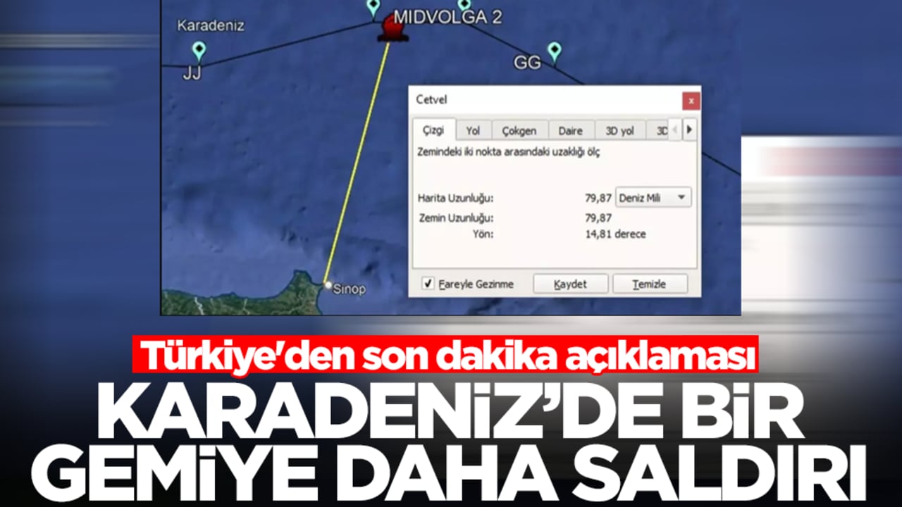 Karadeniz'de bir gemiye daha saldırı! Türkiye'den son dakika açıklaması