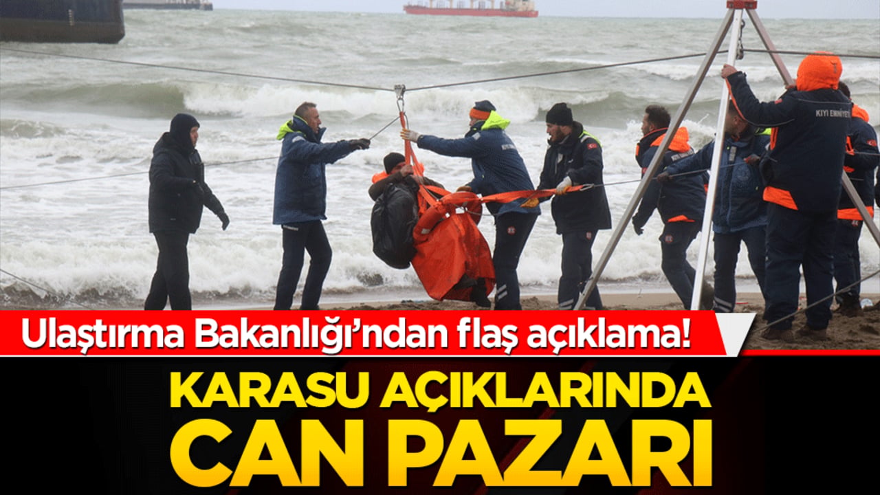Karasu açıklarında can pazarı! Dev gemideki 8 personel böyle kurtarıldı!