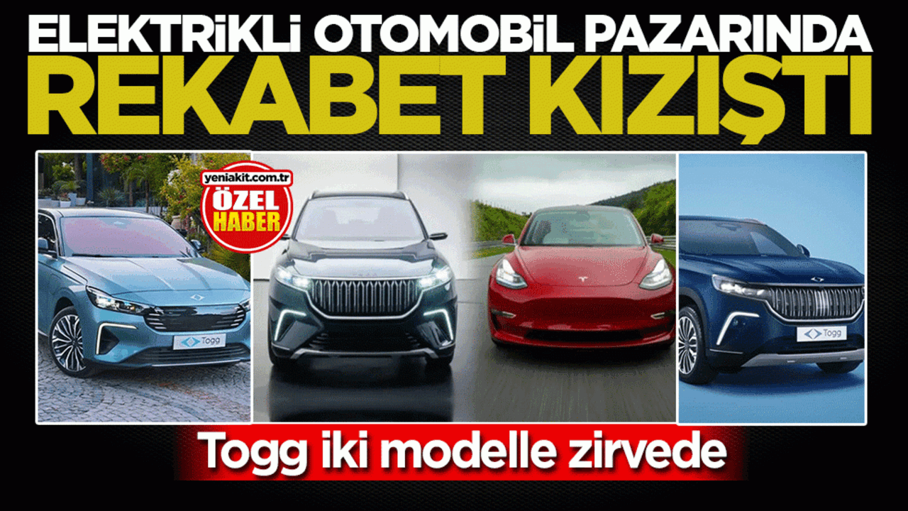 Kasım'da elektrikli otomobil pazarında rekabet kızıştı: Togg iki modelle zirvede