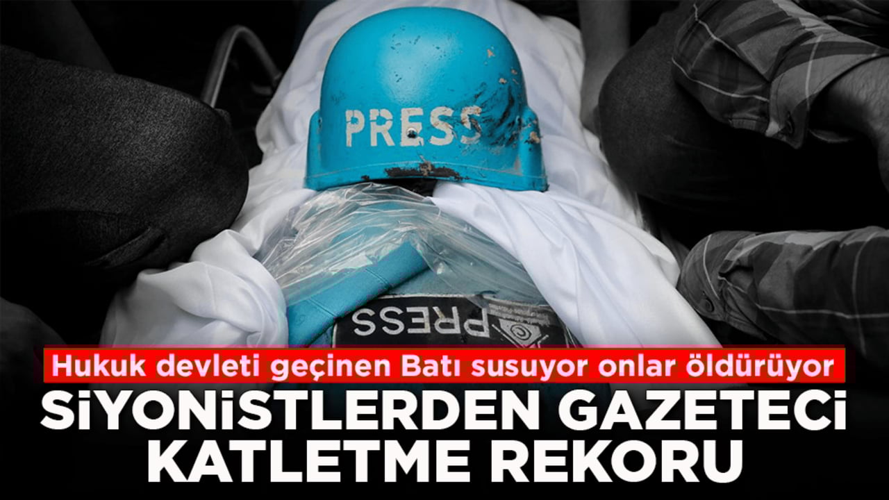 Hukuk devleti geçinen Batı susuyor onlar öldürüyor! Siyonistlerden gazeteci katletme rekoru
