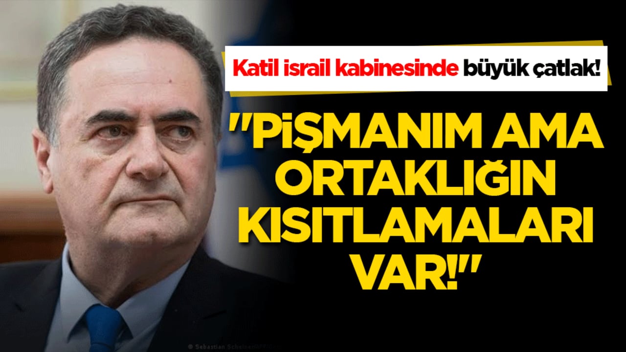 Katil İsrail kabinesinde büyük çatlak! Siyonist Bakan Katz'dan itiraf gibi Trump açıklaması: "Pişmanım ama ortaklığın kısıtlamaları var!"