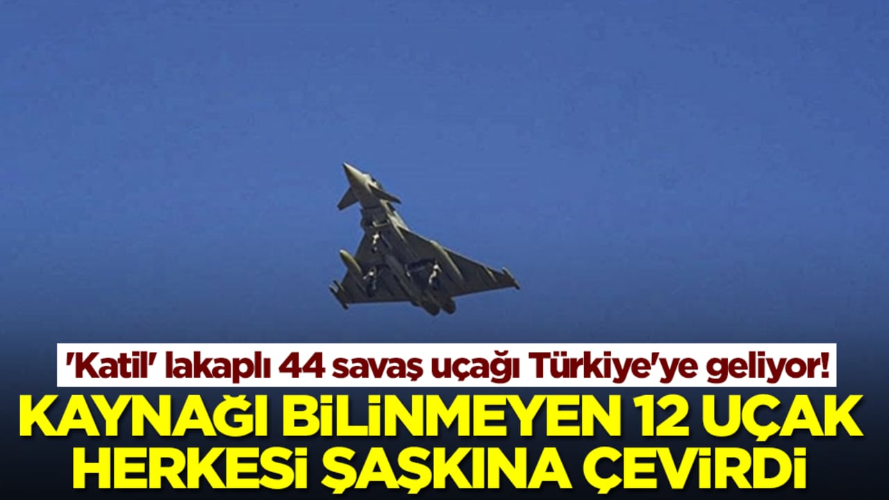 'Katil' lakaplı 44 savaş uçağı Türkiye'ye geliyor! 'Kaynağı bilinmeyen 12 uçak' herkesi şaşkına çevirdi