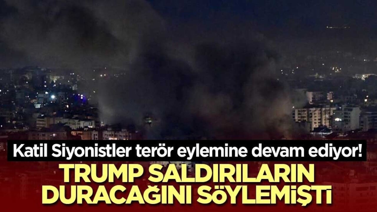 Katil siyonistler terör eylemine devam ediyor! Trump saldırıların duracağını söylemişti