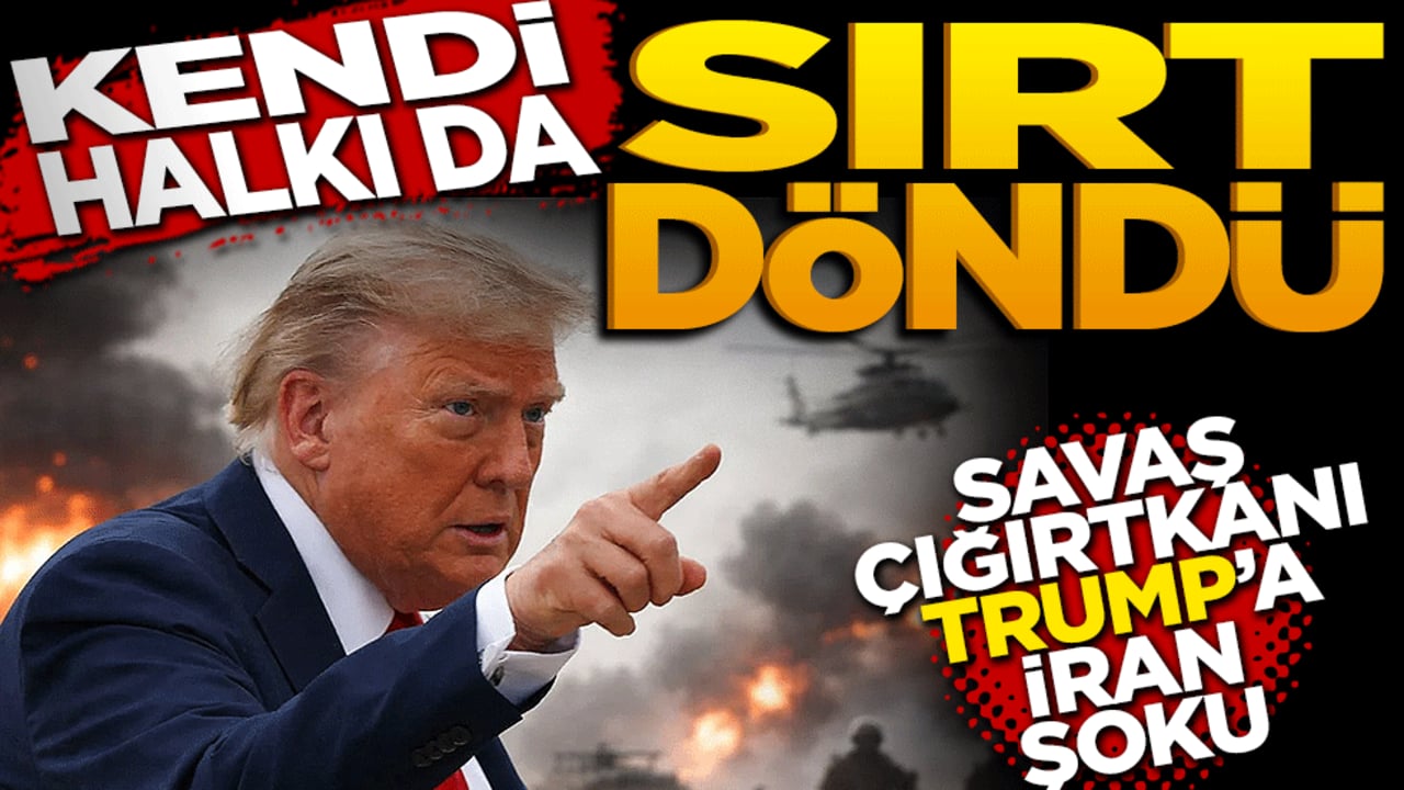 Kendi halkı da sırt döndü: Savaş çığırtkanı Trump'a "İran" şoku!