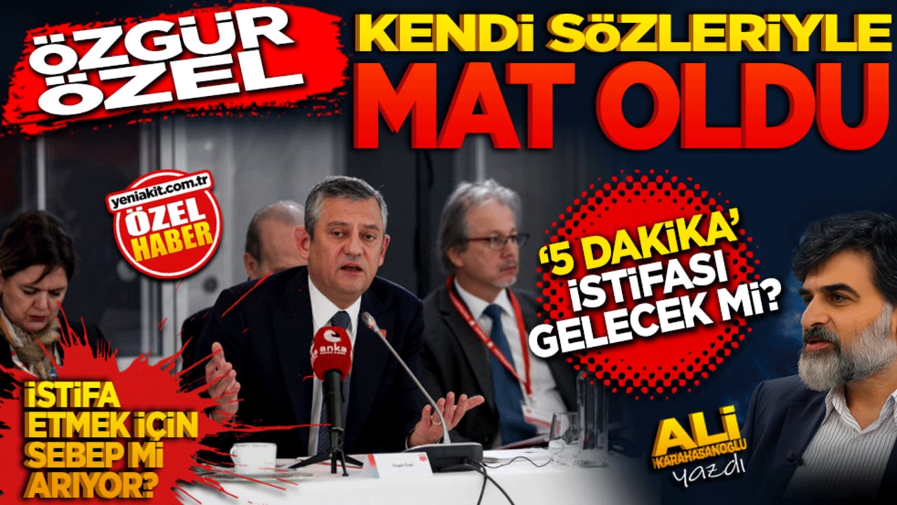 Kendi sözüyle mat oldu! 5 dakika istifası gelecek mi?