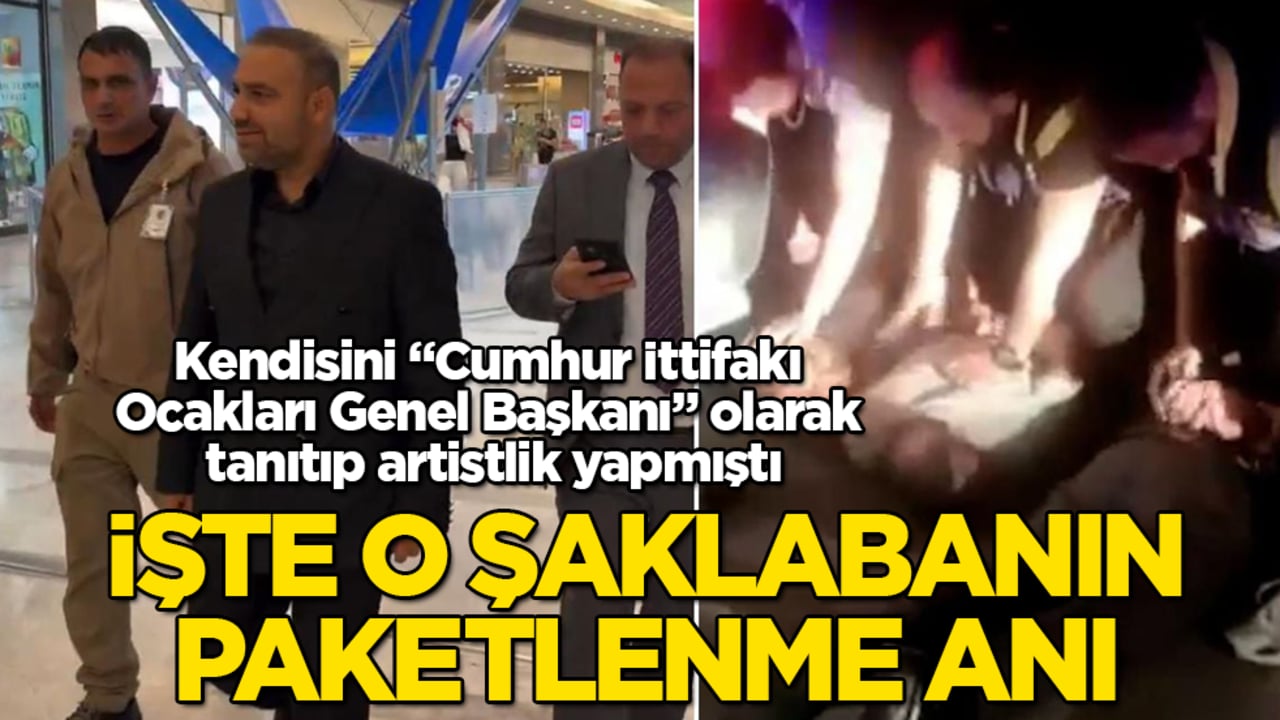Kendisini “Cumhur İttifakı Ocakları Genel Başkanı” olarak tanıtıp artistlik yapmıştı! O şaklabanın paketlenme anı ortaya çıktı