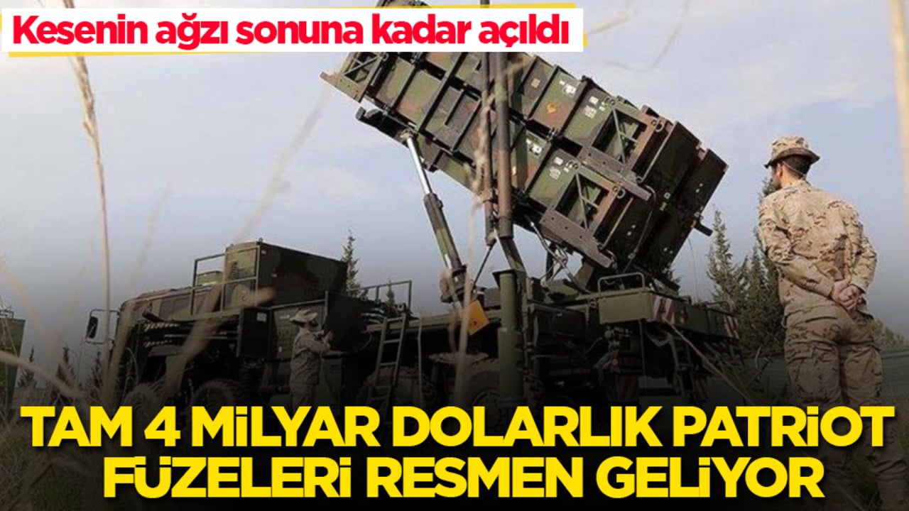 Kesenin ağzı sonuna kadar açıldı! Tam 4 milyar dolarlık Patriot füzeleri resmen geliyor