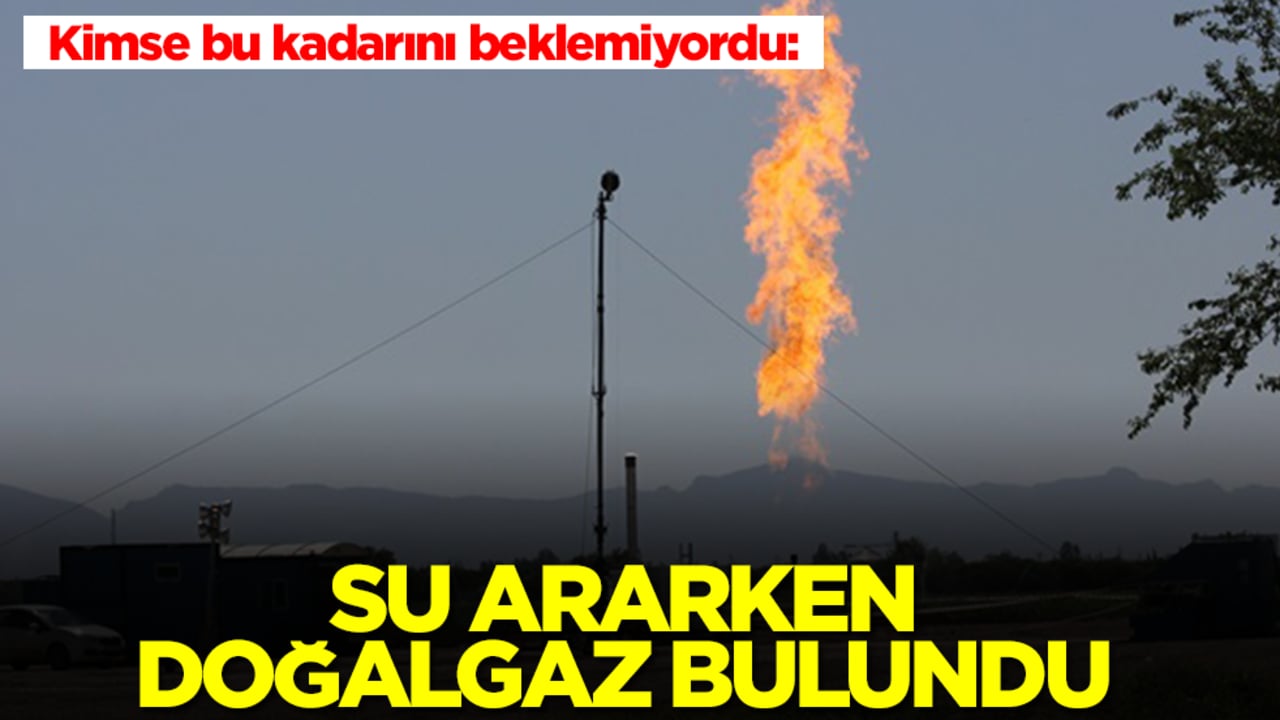 Kimse bu kadarını beklemiyordu: Su ararken doğalgaz bulundu