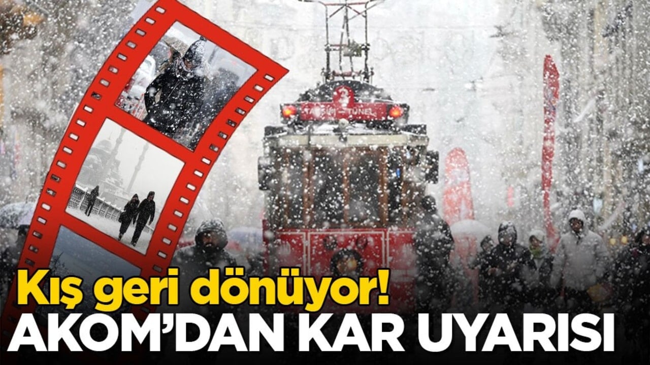 Kış geri dönüyor! AKOM’dan İstanbul için kar uyarısı