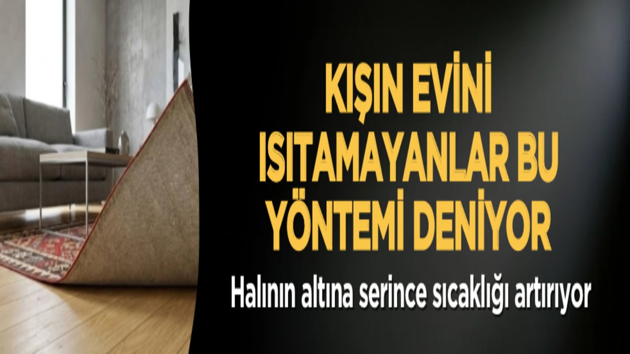 Kışın evini ısıtamayanlar bu yöntemi deniyor: Halının altına serince sıcaklığı artırıyor