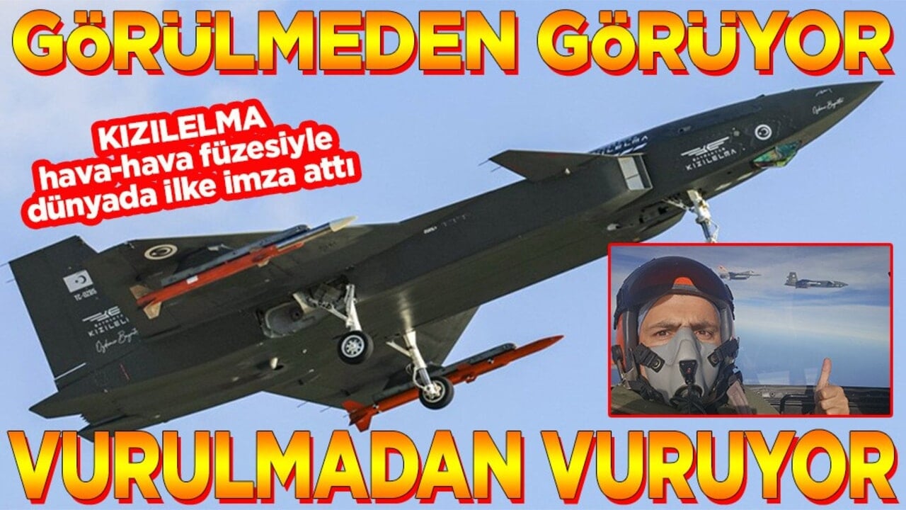 KIZILELMA hava-hava füzesiyle dünyada ilke imza attı Görülmeden görüyor vurulmadan vuruyor