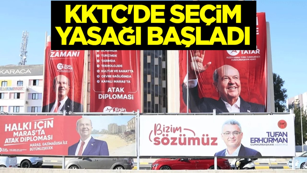 KKTC'de seçim yasağı başladı