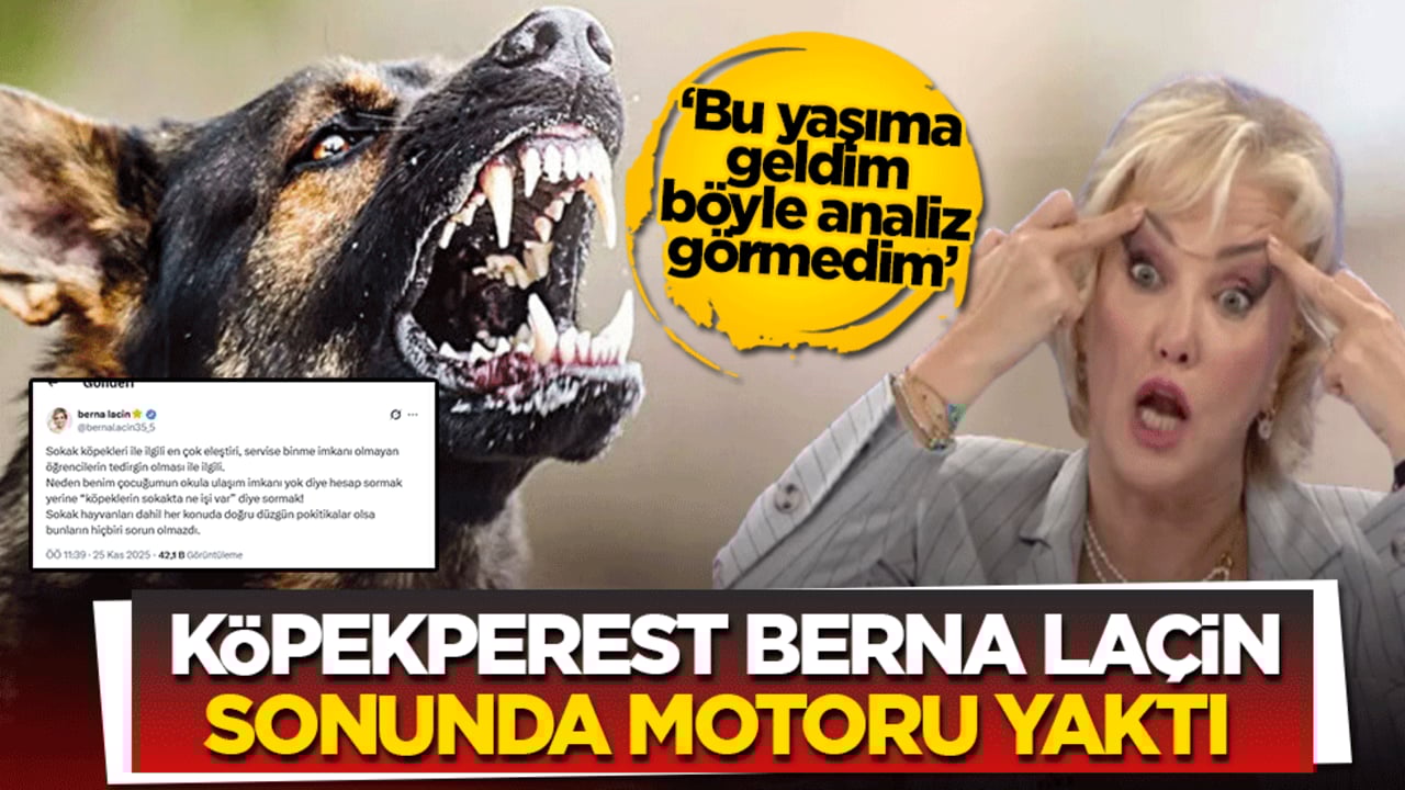 Köpekperest Berna Laçin sonunda motoru yaktı: ‘Bu yaşıma geldim böyle analiz görmedim’