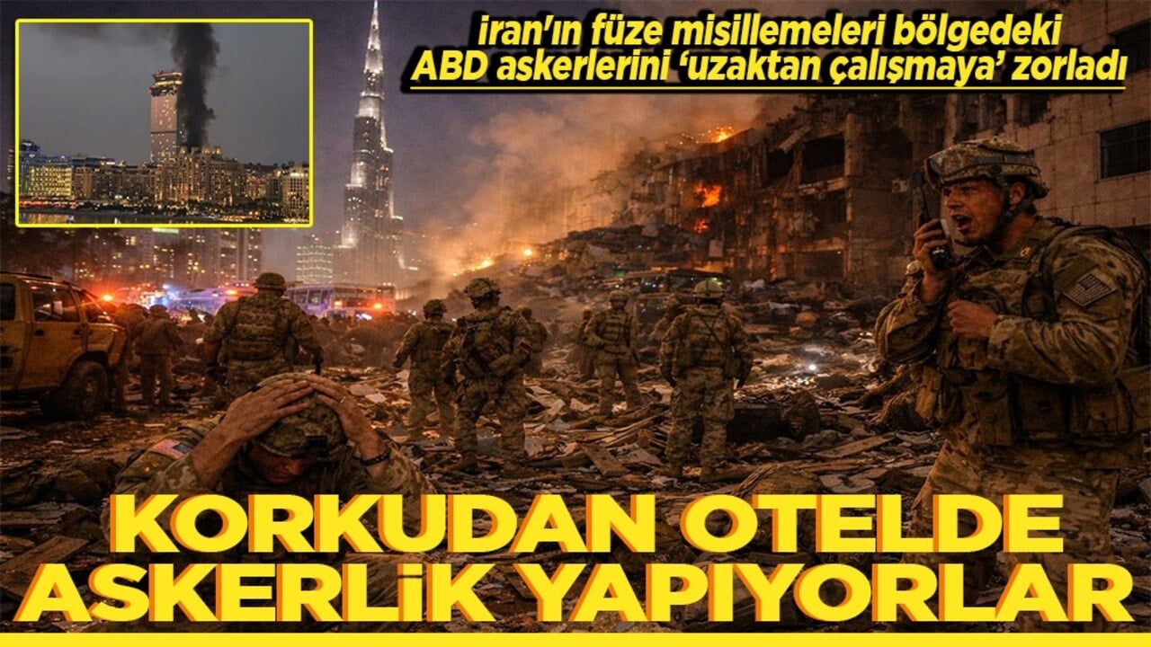 Korkudan otelde askerlik yapıyorlar