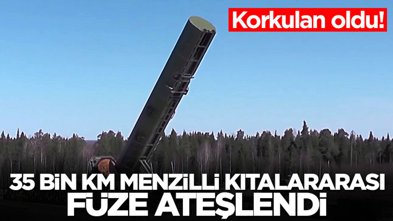 Korkulan oldu: 35 bin km menzilli kıtalararası füze ateşlendi