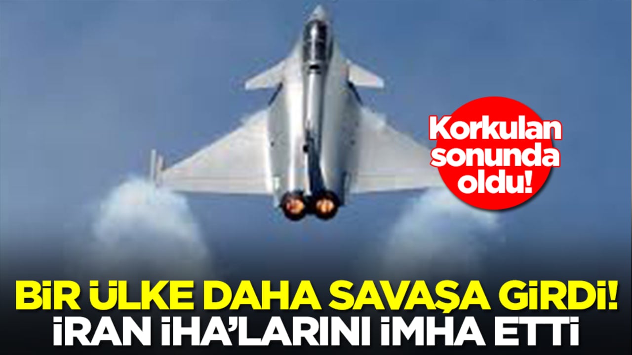 Korkulan oldu: Bir ülke daha savaşa girdi! İran İHA'larını patır patır düşürdü