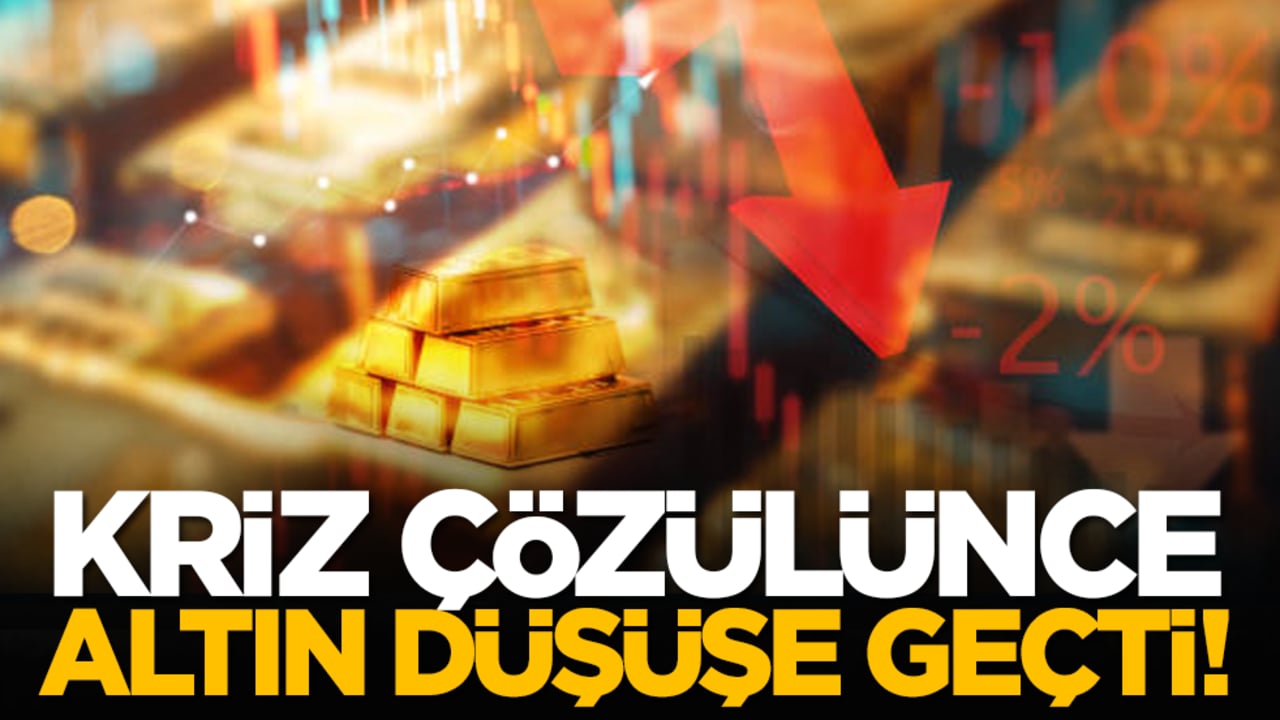 Kriz çözülünce, altın düşüşe geçti!