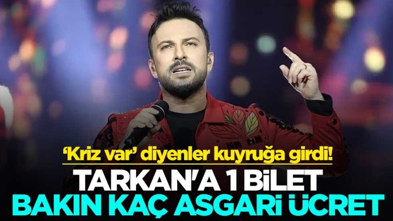 ‘Kriz var’ diyenler kuyruğa girdi! Tarkan'a 1 bilet bakın kaç asgari ücret