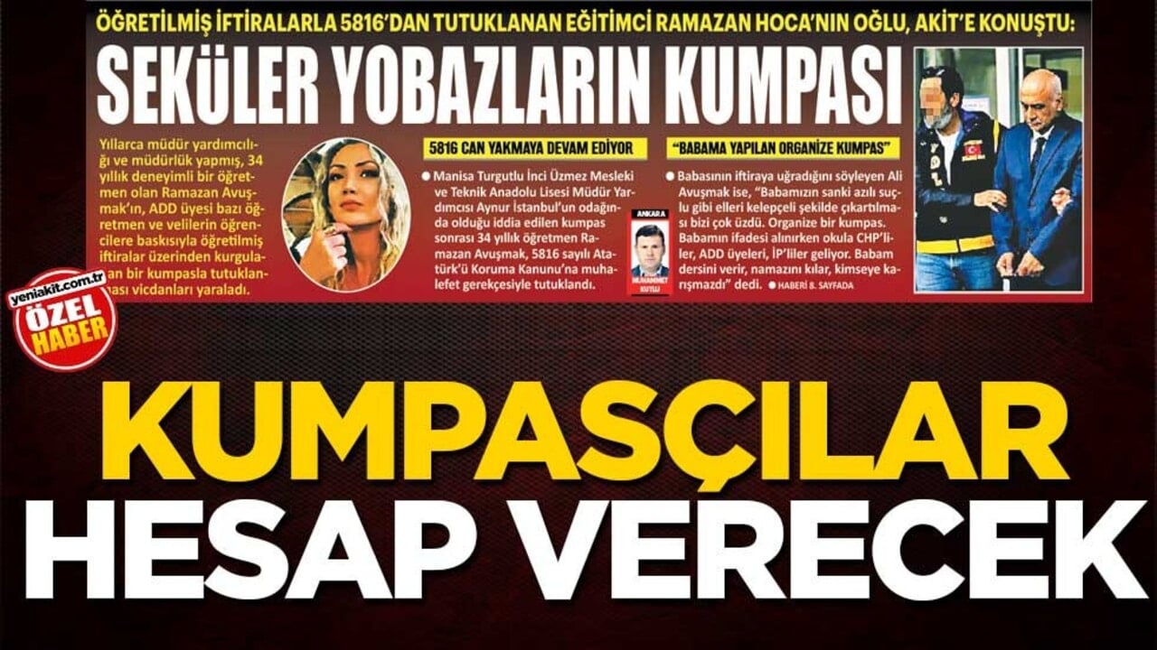 Kumpasçılar hesap verecek
