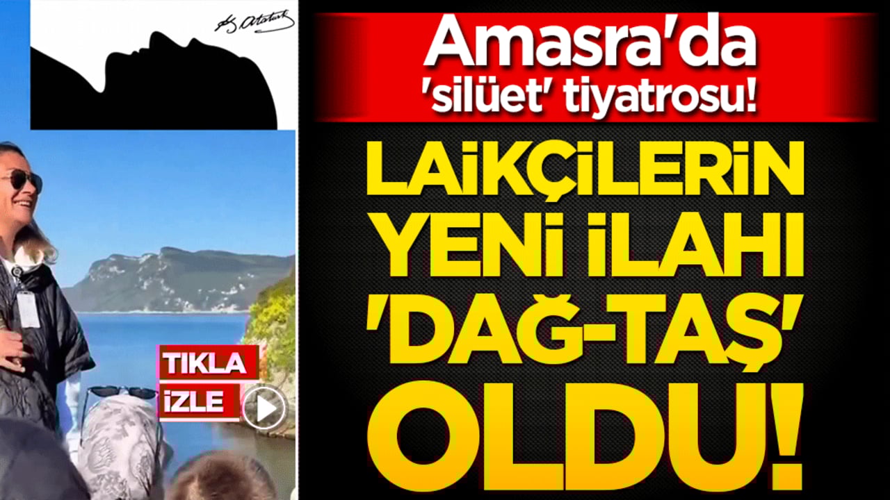 Laikçilerin yeni ilahı 'Dağ-Taş' oldu! Amasra'da 'silüet' tiyatrosu!