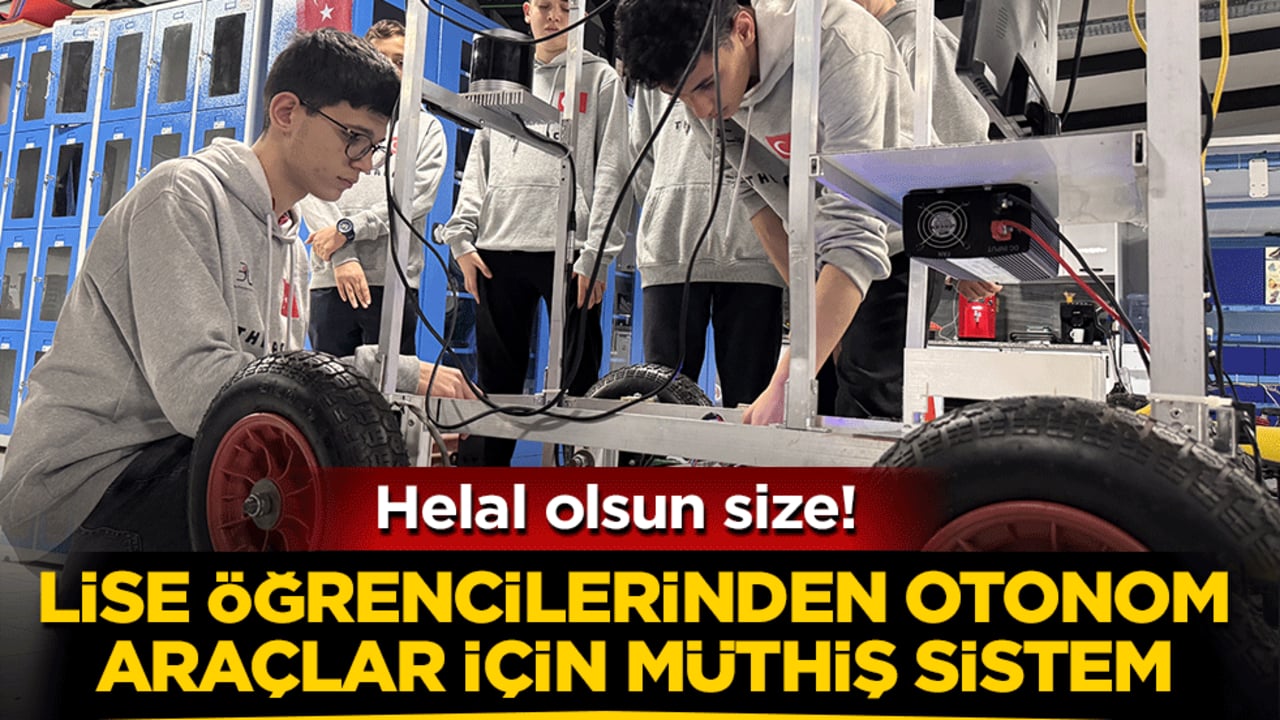 Lise öğrencilerinden otonom araçlar için müthiş sistem: Helal olsun size!