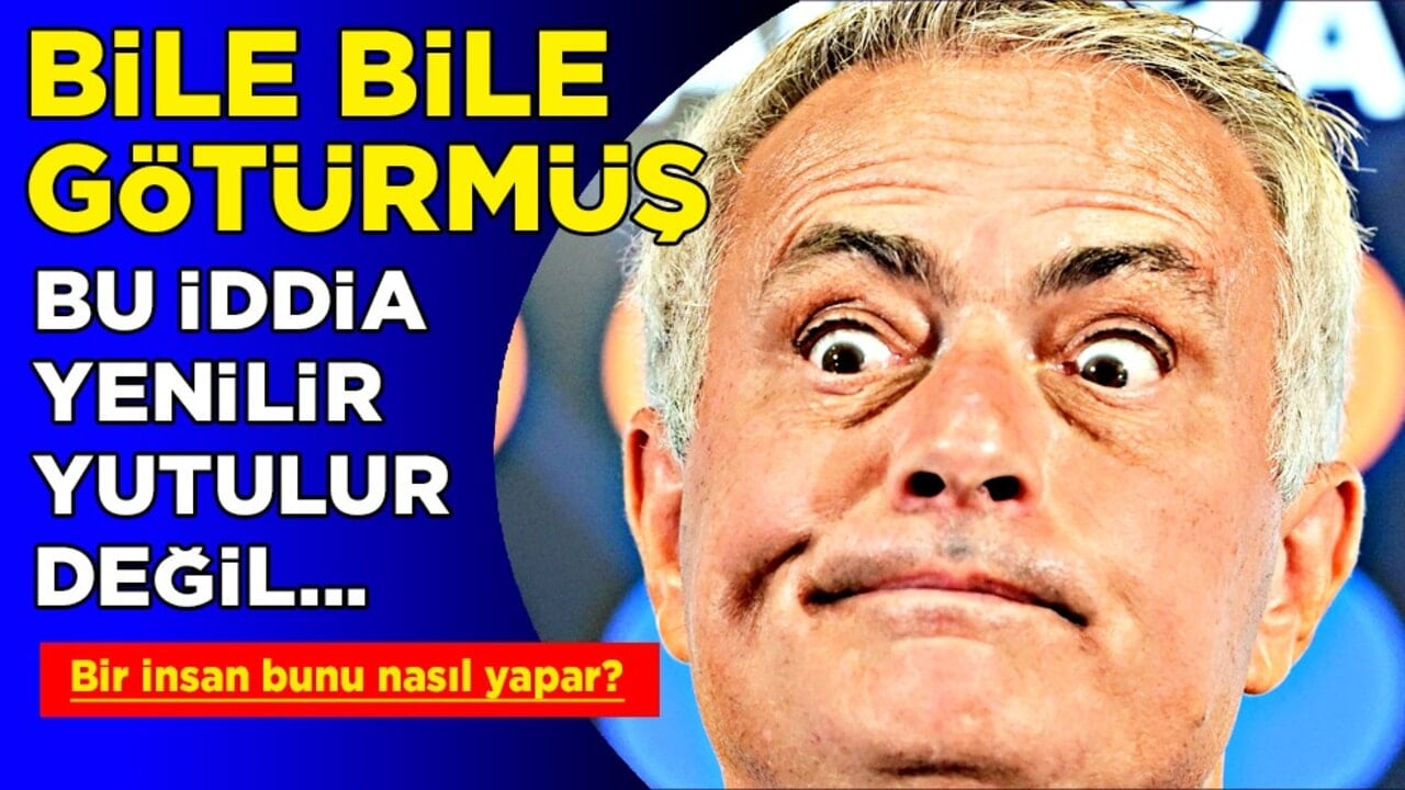 Maalesef bile bile götürmüş! Mourinho’nun yaptığı hakikaten yenilir yutulur değil…