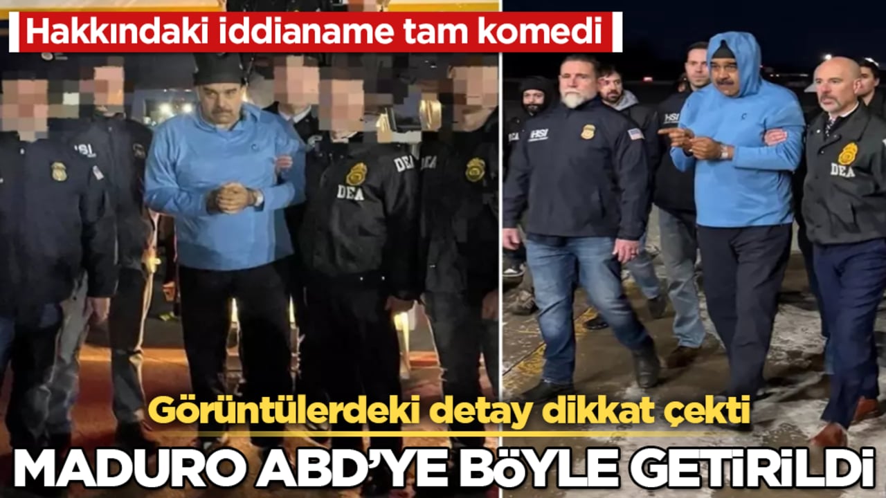 Maduro ABD’ye böyle getirildi! Görüntülerdeki detay dikkat çekti: Hakkında hazırlanan iddianame tam komedi